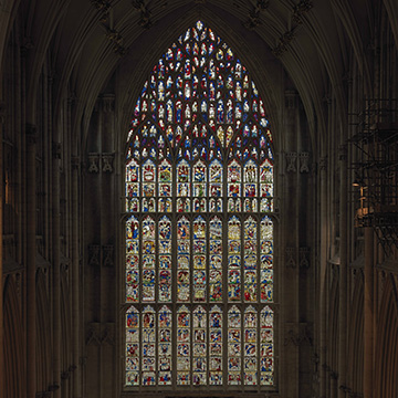 East Window organ scaffold 13